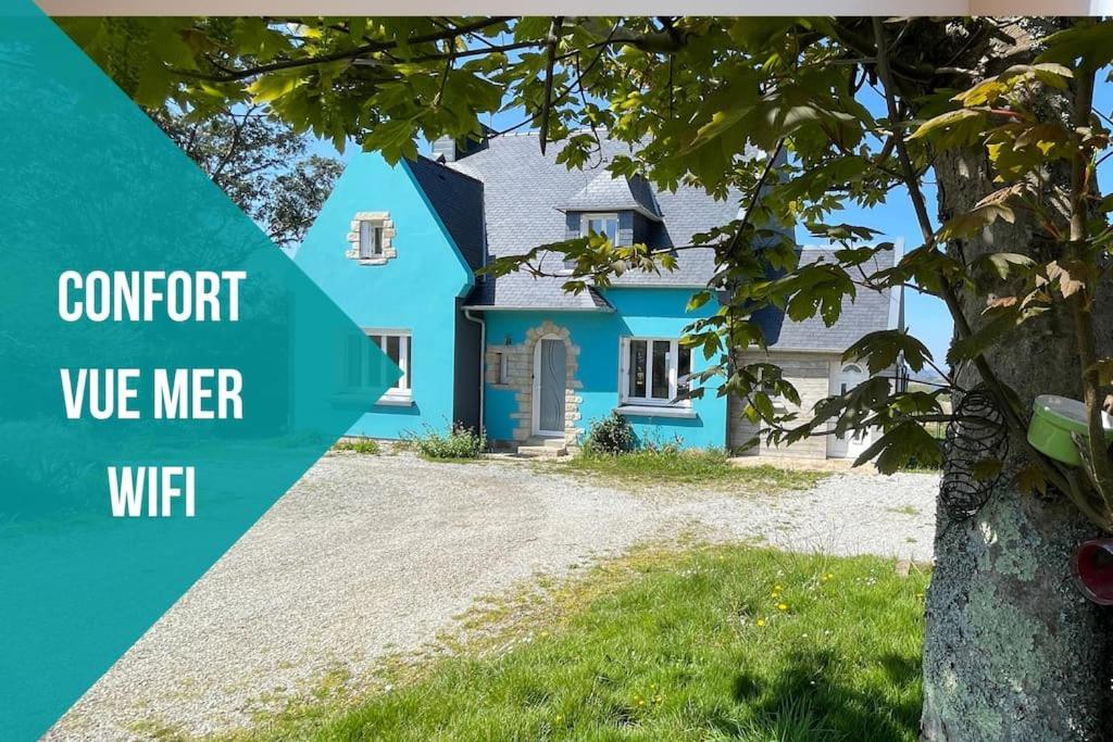 Ti Glas - La Maison Bleue Lanveoc Bagian luar foto