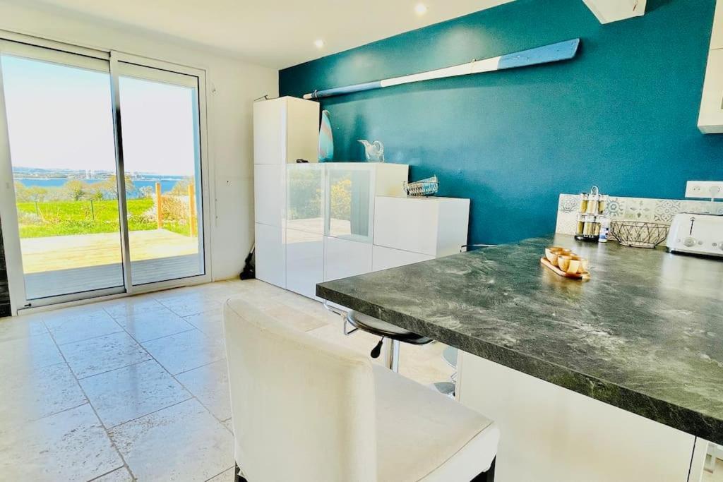Ti Glas - La Maison Bleue Lanveoc Bagian luar foto